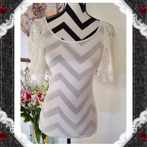 Fashion Ruffle Sleeve White Top